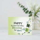 Happy St. Patrick's Day zegen voor jou Briefkaart (Staand voorkant)