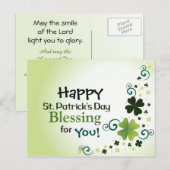 Happy St. Patrick's Day zegen voor jou Briefkaart (Voorkant / Achterkant)