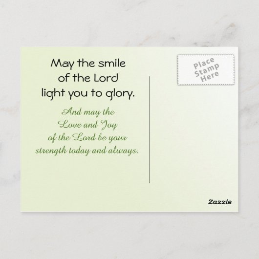 Happy St. Patrick's Day zegen voor jou Briefkaart (Achterkant)