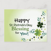 Happy St. Patrick's Day zegen voor jou Briefkaart (Voorkant)