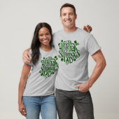 Happy St Patrick's Elegant Day Retro Typografie T-shirt (Unisex)