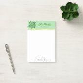 Happy St Patrick's Elegant Day Typography Design Post-it® Notes (Kantoor)
