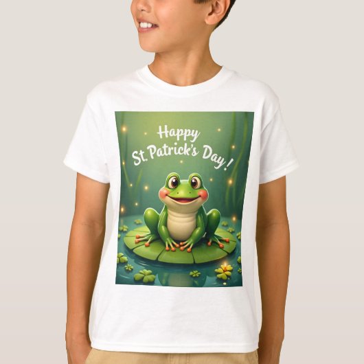 Happy St. Patrick's Frog T-shirt (Voorkant)