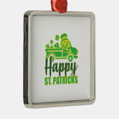 Happy ST Patricks Metalen Ornament (Rechts)