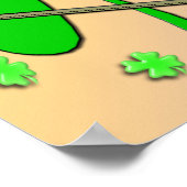 Happy St Patrick's Shamrock Day Poster (Hoek)