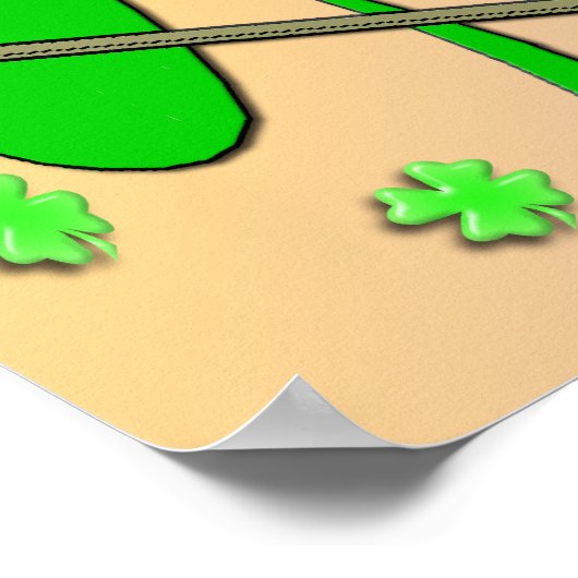 Happy St Patrick's Shamrock Day Poster (Hoek)