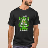 Happy St Patrick's Shamrock,Irish In A Few Beer Pa T-shirt (Voorkant)