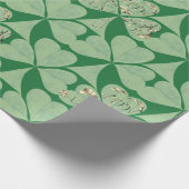 Happy St. Patrick's Shamrocks Cadeaupapier (Hoek)