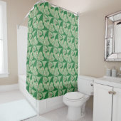 Happy St. Patrick's Shamrocks Douchegordijn (In situ)