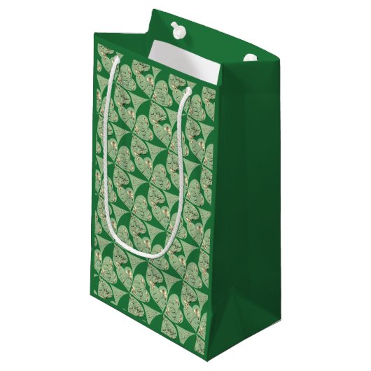 Happy St. Patrick's Shamrocks Klein Cadeauzakje (Voorkant Gekanteld)