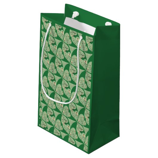 Happy St. Patrick's Shamrocks Klein Cadeauzakje (Achterkant Gekanteld)