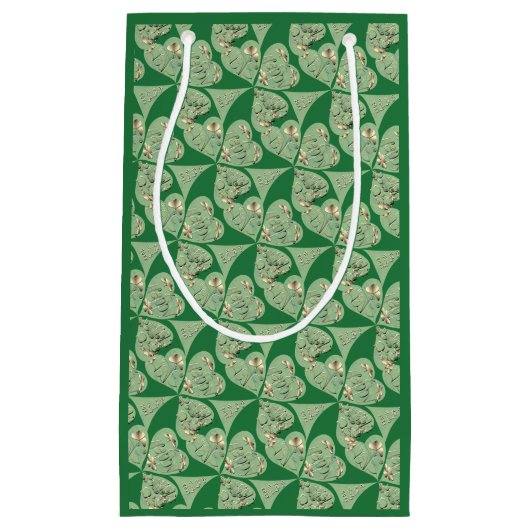 Happy St. Patrick's Shamrocks Klein Cadeauzakje (Voorkant)