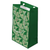 Happy St. Patrick's Shamrocks Klein Cadeauzakje (Achterkant Gekanteld)