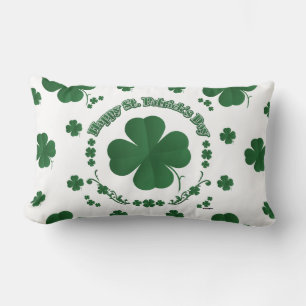 Happy St Patrick's Shamrocks Kussen