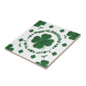 Happy St Patrick's Shamrocks Tegeltje (Zijkant)