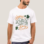 Happy St. Patrick's Text T-shirt (Voorkant)