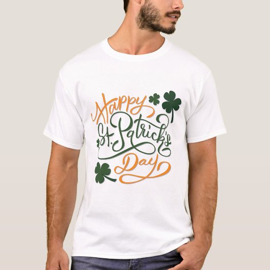 Happy St. Patrick's Text T-shirt