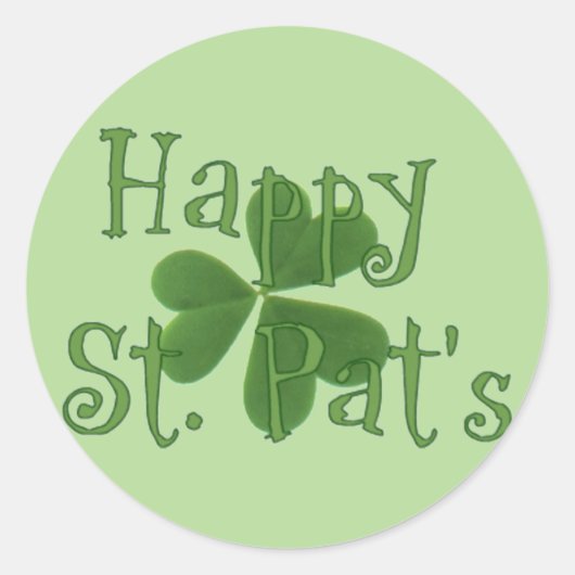 Happy St. Pat's Day Sticker (Voorkant)