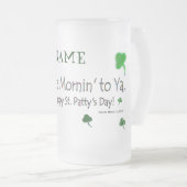 Happy St. Patty's Day (1b) - Personaliseer - Stein Matglas Bierpul (Voorkant rechts)