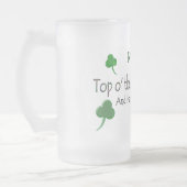 Happy St. Patty's Day (1b) - Personaliseer - Stein Matglas Bierpul (Links)