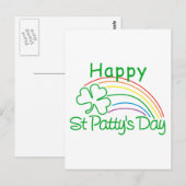 Happy St Patty's Day Briefkaart (Voorkant / Achterkant)