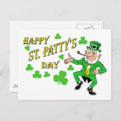 Happy St Patty's Day Briefkaart (Voorkant / Achterkant)