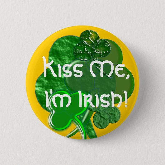 Happy St. Patty's Day - Button / pin - Personalise (Voorkant)