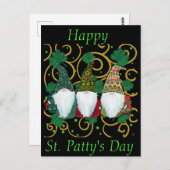 Happy St. Patty's Day GNOMES Briefkaart (Voorkant / Achterkant)