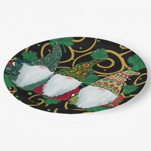 Happy St. Patty's Day GNOMES Papieren Bordje (Gekanteld)