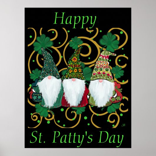 Happy St. Patty's Day GNOMES Poster (Voorkant)