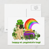 Happy St. Pugtrus's Day T - shirts en Gifts Briefkaart (Voorkant / Achterkant)