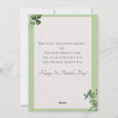 Happy St Saint Patrick's Day Feestdagenkaart (Achterkant)