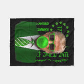 Happy St Saint Patricks Day Trump Bubble Mannen Fleece Deken (Voorkant (Horizontaal))