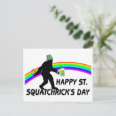 Happy St Squatchricks Day Briefkaart (Staand voorkant)