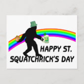 Happy St Squatchricks Day Briefkaart (Voorkant)