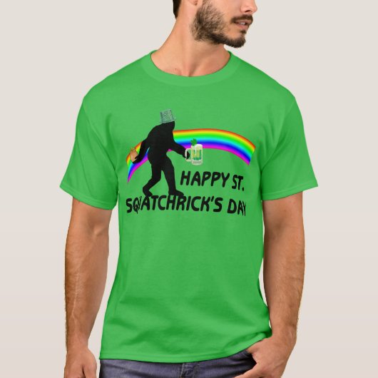Happy St Squatchricks Day T-shirt (Voorkant)