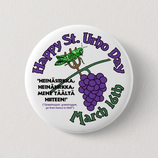 Happy St. Urho Day Ronde Button 5,7 Cm (Voorkant)