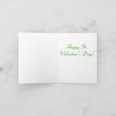 Happy St Valentijnsdag met snowdruppels Feestdagen Kaart (Binnen)