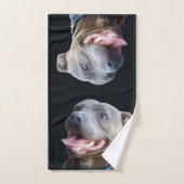Happy Staffordshire Bull Terrier, Bath Towel Set Bad Handdoek (Handdoek)