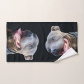 Happy Staffordshire Bull Terrier, Bath Towel Set Bad Handdoek (Handdoek)