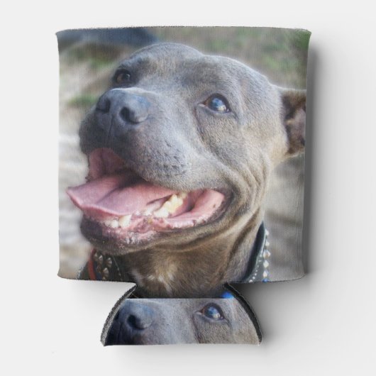 Happy Staffordshire Bull Terrier Blikjeskoeler (Voorkant)
