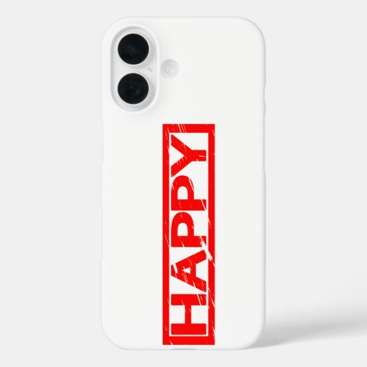 Happy Stamp Case-Mate iPhone Case (Achterkant)