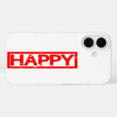 Happy Stamp Case-Mate iPhone Case (Achterkant (horizontaal))