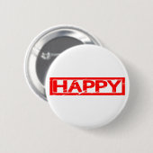 Happy Stamp Ronde Button 5,7 Cm (Voorkant /achterkant)
