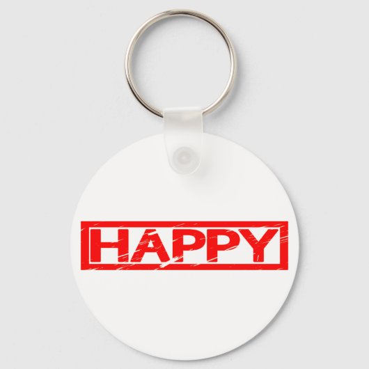 Happy Stamp Sleutelhanger (Achterkant)