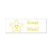 Happy Star Geweldig werk zelfinkkend stempel (Design)