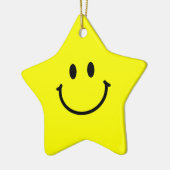 Happy Star-Ornament Keramisch Ornament (Links)