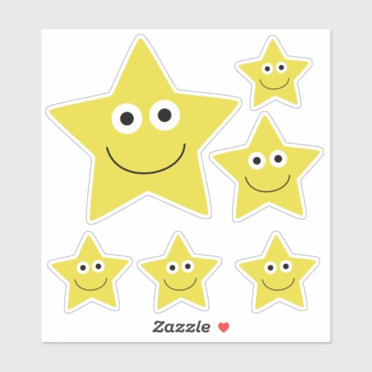 Happy Star Sticker (Vel)