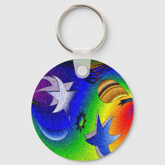 Happy Stars Sleutelhanger (Voorkant)