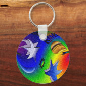 Happy Stars Sleutelhanger (Voorkant)